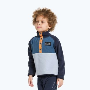 Dětská fleecová mikina Didriksons Monte Half Button cloud blue