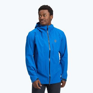 Pánská bunda do deště Black Diamond Highline Stretch Shell drifter blue