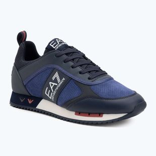 Boty EA7 Emporio Armani Black & White Suede sky captain / deep cobal / mineral