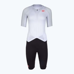 Dámská cyklistická kombinéza Castelli Free Sanremo 3 SS in white/black
