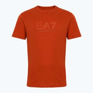 Pánské tričko EA7 Emporio Armani Visibility Cotton Crew rooibos tea