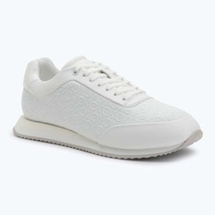 Dámské boty Calvin Klein HW0HW02574 Runner Lace Up Mono Pu Triple Bright White