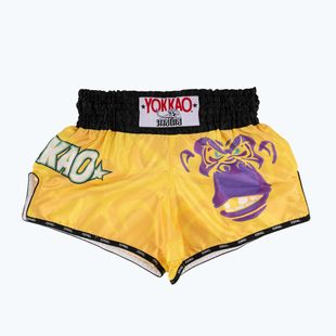 Pánské fitness šortky YOKKAO Primate CarbonFit yellow