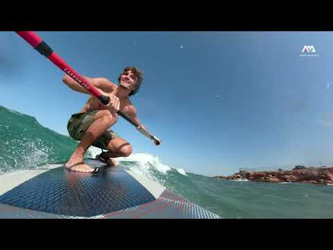 Prkno SUP Aqua Marina Wave - Surf iSUP, 2,65 m/10 cm, s vodítkem tmavě modré BT-22WA